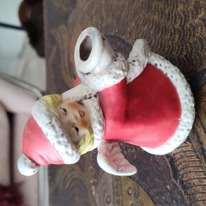 Vintage Goebel W Germany holiday angel candle holder